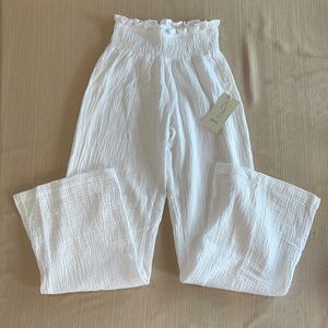 Joie White Flowy Pants